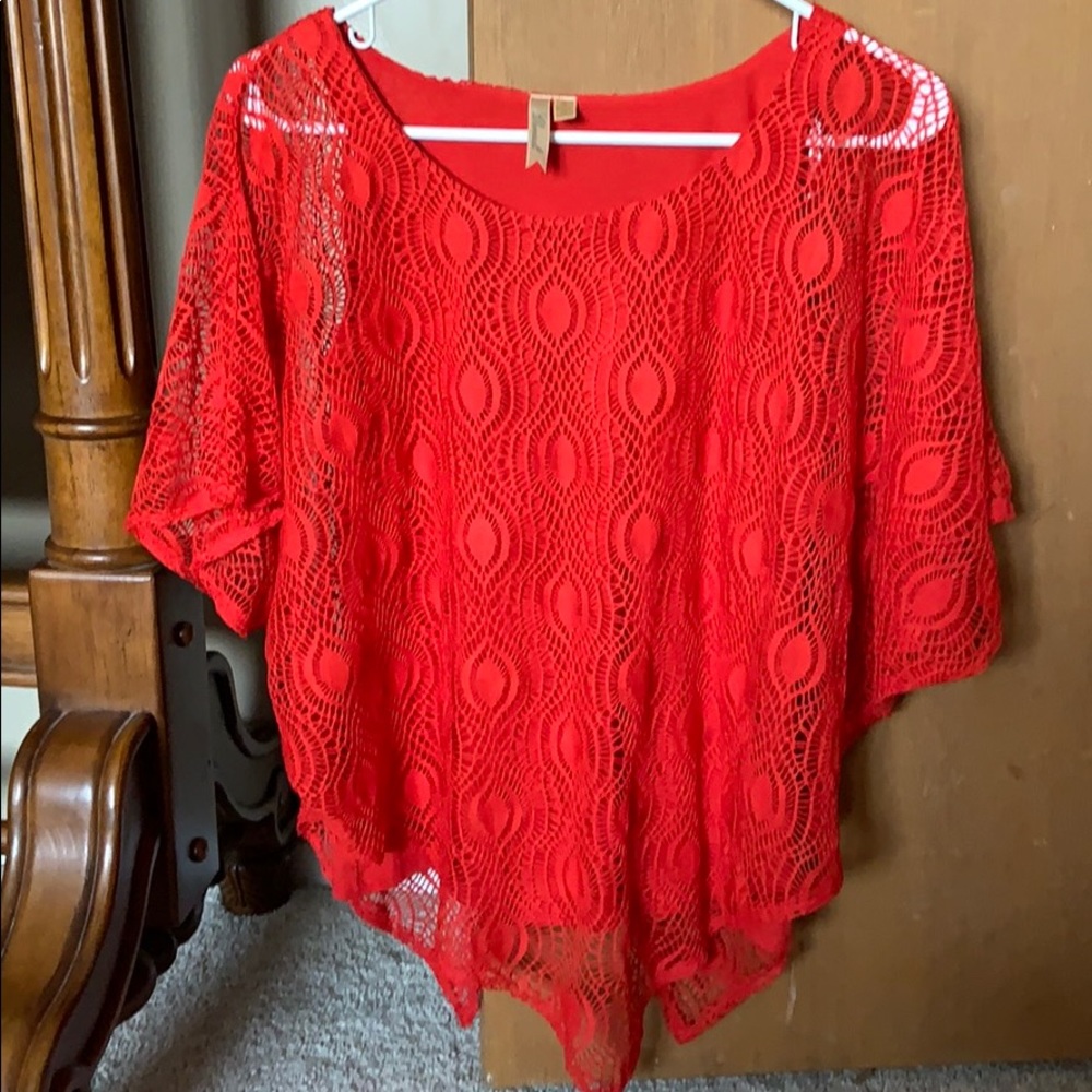 Red blouse